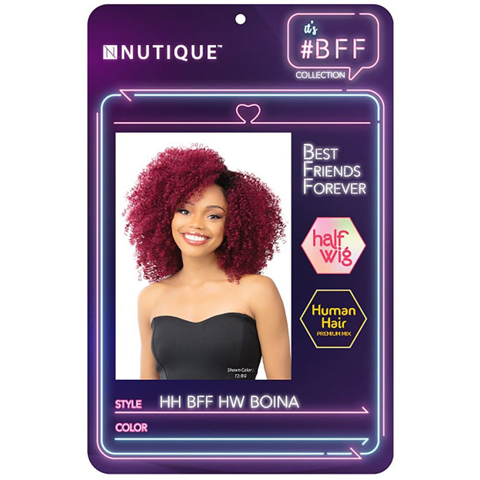Nutique BFF Human Hair Blend Half Wig - BOINA