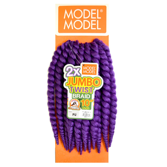 Model Model Pre-Looped Crochet Braids - JUMBO TWIST BRAID 10" 2X