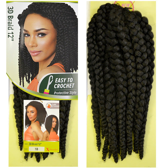 Outre X-Pression Crochet Braid - 3D BRAID 12"