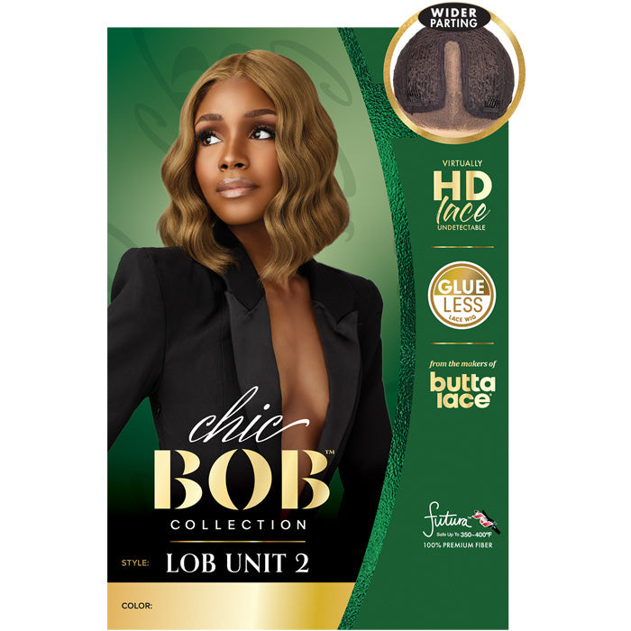 Sensationnel Butta Chic Bob Glueless 5" Deep Part HD Lace Front Wig - LOB UNIT 2
