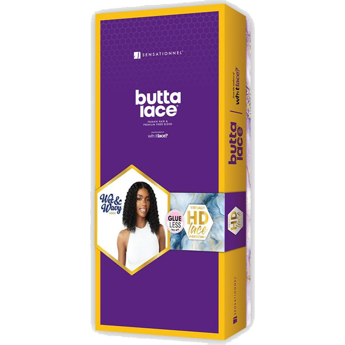 Sensationnel Butta Lace Wet and Wavy Glueless Human Hair Blend HD Lace Front Wig - W&W WATER WAVE 12