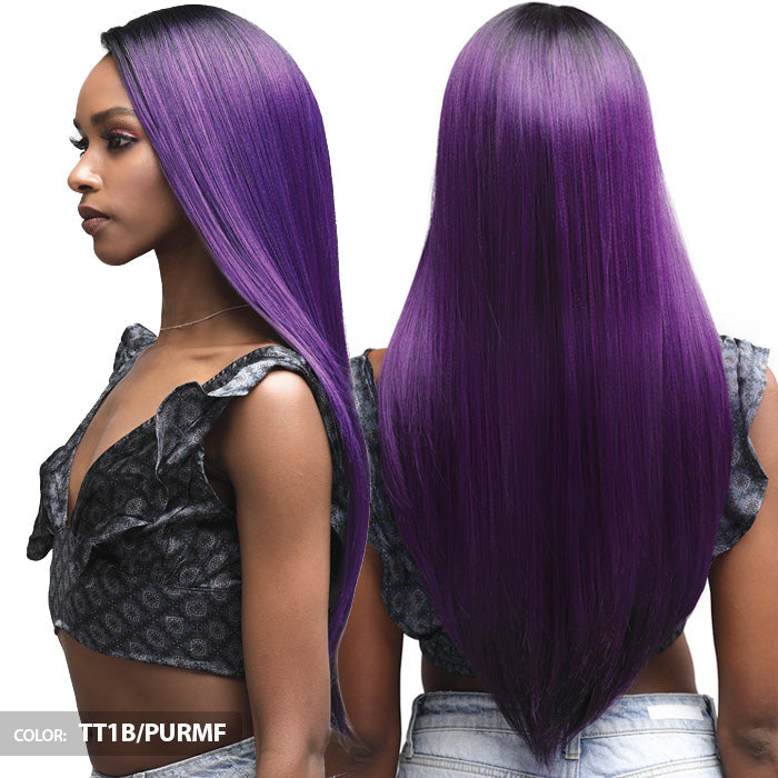 Bobbi Boss Human Hair Blend 13"x4" Hand-Tied Swiss Lace Front Wig - MBLF180 DAYANA