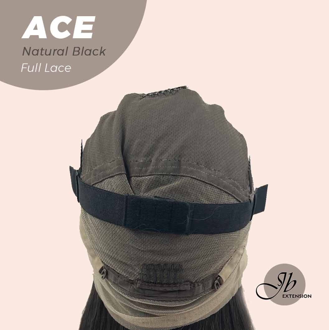 JBEXTENSION 28 Inches Natural Black Long Straight HD Transparent 360 Lace Front Wigs Pre-Plucked Hair Glueless 180% Density Full Lace Hair Glueless Wigs For Thinning Hair ACE NATURAL BLACK