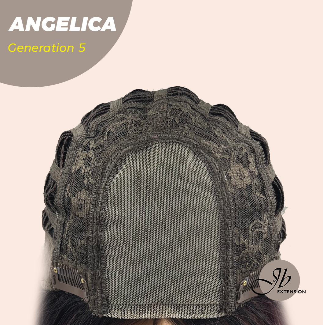 JBEXTENSION GENERATION FIVE 28 Inches Wave Black Red Wig ANGELICA G5