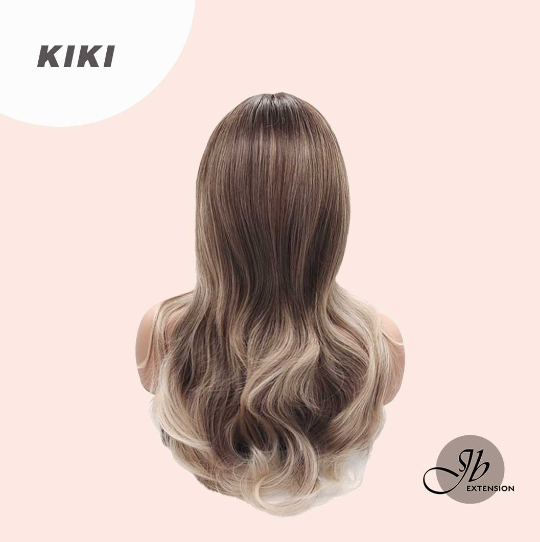 JBEXTENSION 26 Inches Long Curly Blonde Wig With Bangs KIKI