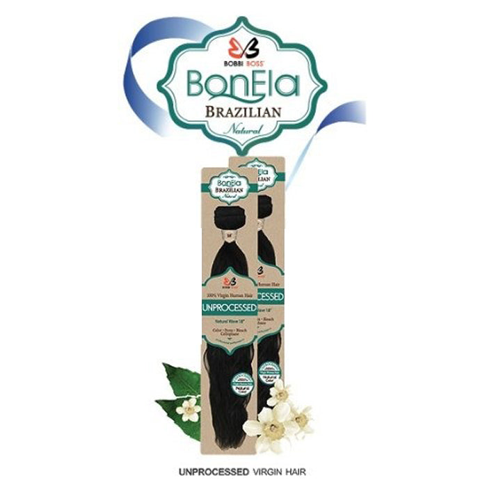 Bobbi Boss Bonela Brazilian 100% Virgin Remy Unprocessed Human Hair Weave - NATURAL WAVE 14-22"