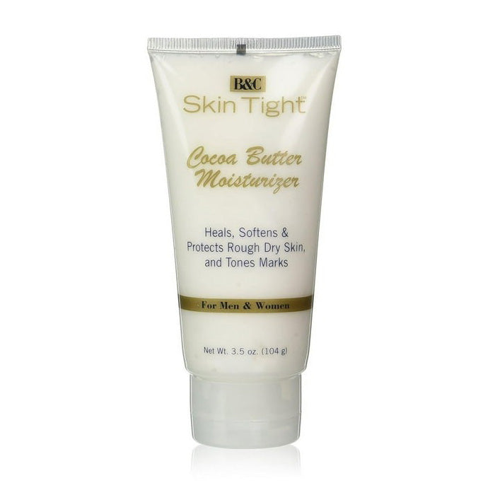 B&C Skin Tight Cocoa Butter Moisturizer Tube 3.5 Oz