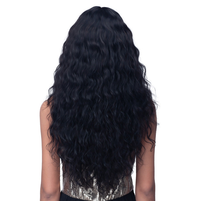 Bobbi Boss 100% Unprocessed Remy HD Lace Bundle Hair Wig -WET & WAVY 24"