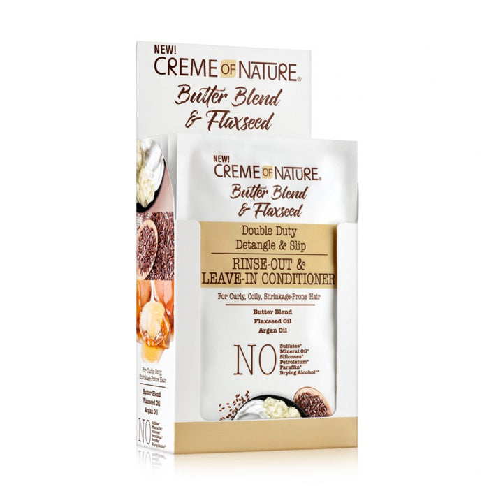 Creme of Nature Butter Blend & Flaxseed 3 in 1 Leave in Conditioner 1.7oz