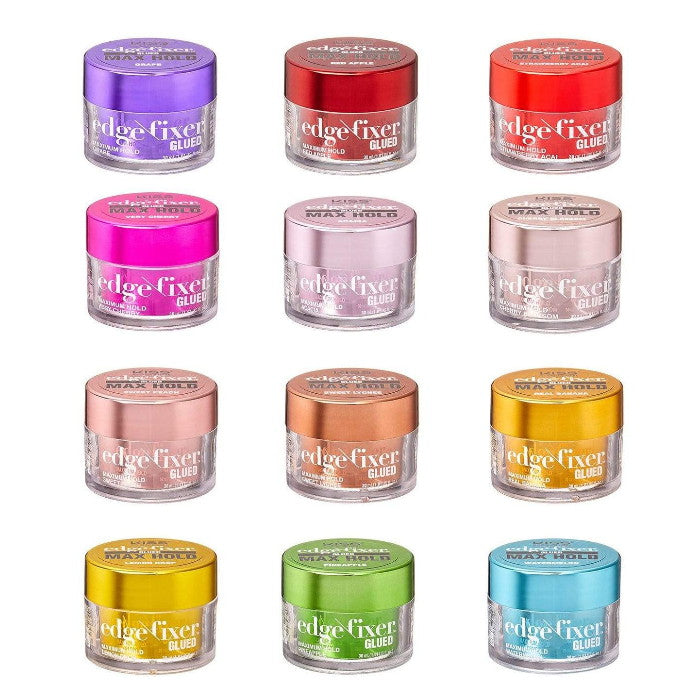 Red By Kiss Edge Fixer 24 Edge Control Max Hold Non-Flaxing Wax Gel - 1.01 Fl.Oz (30 ml)