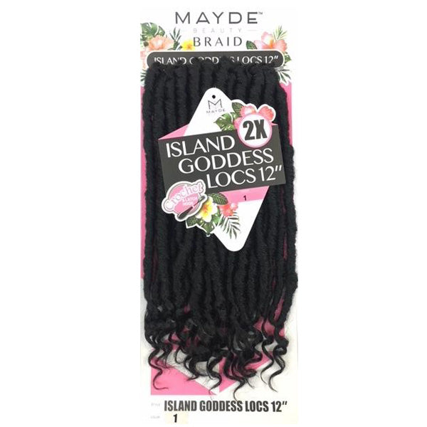 Mayde Beauty Synthetic Crochet Braid - 2X ISLAND GORGEOUS LOCS 12 Inch