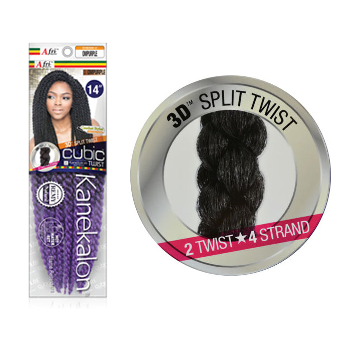 Mane Concept Isis Afri Naptural Medium Pre-Looped Crochet Braid - 3D CUBIC TWIST 14"