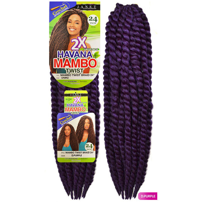 Janet Collection Pre-Looped Crochet Braid - HAVANA MAMBO TWIST 24"