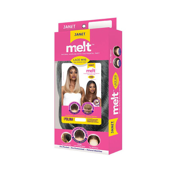 Janet Collection Melt 13X6 Swiss Lace Front Wig - POLINA