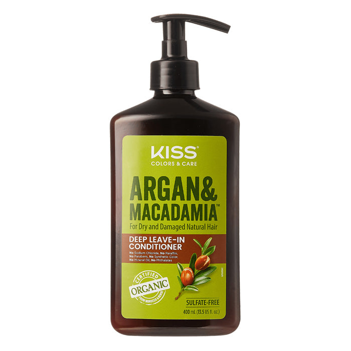Kiss Colors & Care Argan and Macadamia Leave-In Conditoner 13.5 fl oz