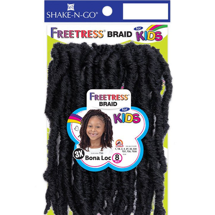 Freetress 3X Kids Pre-Looped Crochet Braid - BONA LOC 8"