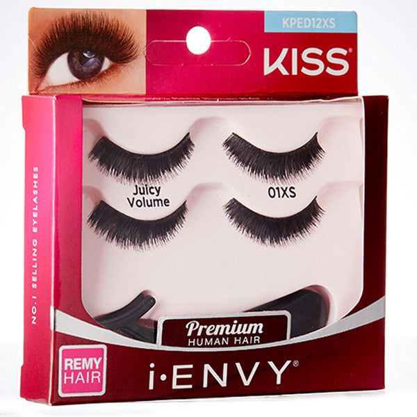 Kiss i-envy Remy Hair Eyelashes - DOUBLE PACK JUICY VOLUME