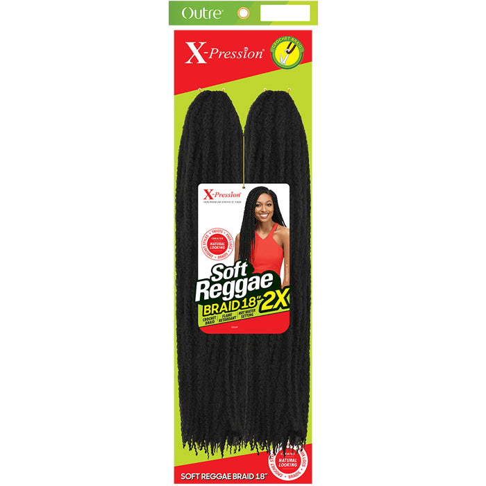 Outre X-Pression Crochet Braid - 2X SOFT REGGAE BRAID 18"