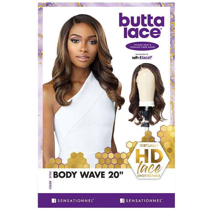 Sensationnel Human Hair Blend Butta HD Lace Front Wig - BODY WAVE 20