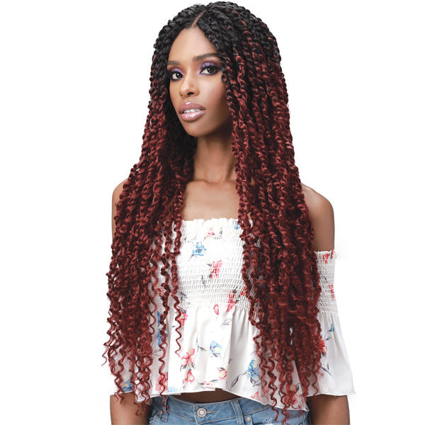 Bobbi Boss Premium Synthetic Hand Braided 4x4 Lace Front Wig - MLF517 SPRING TWIST 28"