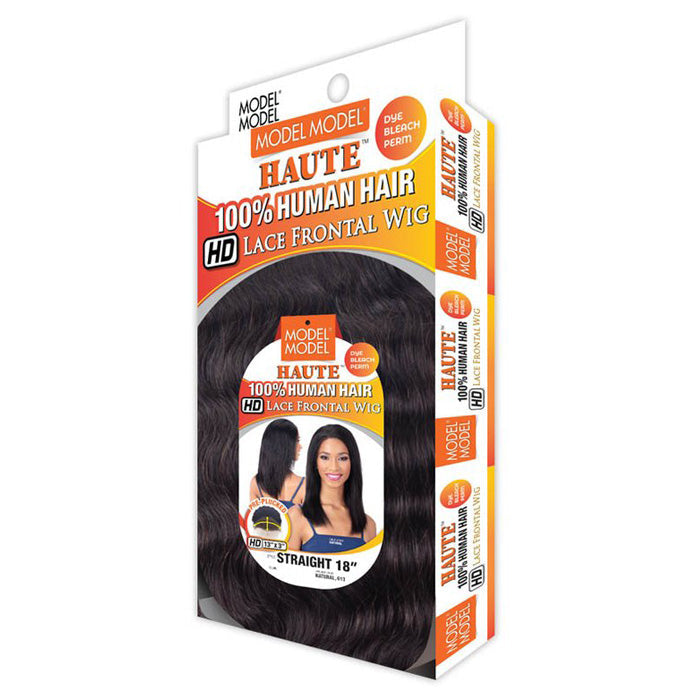 Model Model Haute 100% Human Hair 13X3 HD Lace Front Wig - STRAIGHT 18
