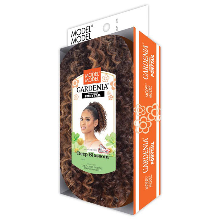 Model Model Gardenia Drawstring Ponytail - DEEP BLOSSOM
