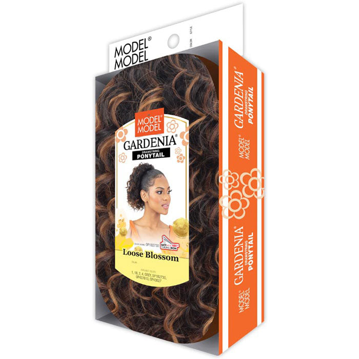 Model Model Gardenia Drawstring Ponytail - LOOSE BLOSSOM