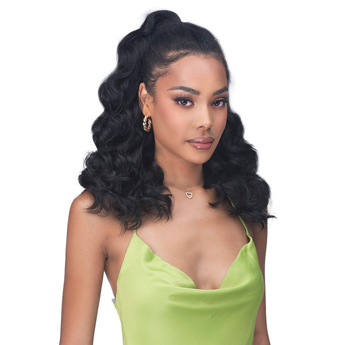 Bobbi Boss Miss Origin Drawstring Full Cap Half Wig - MOGFC023 RONNY