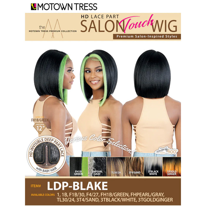 Motown Tress Salon Touch HD Invisible Deep Part Lace Wig - LDP-BLAKE