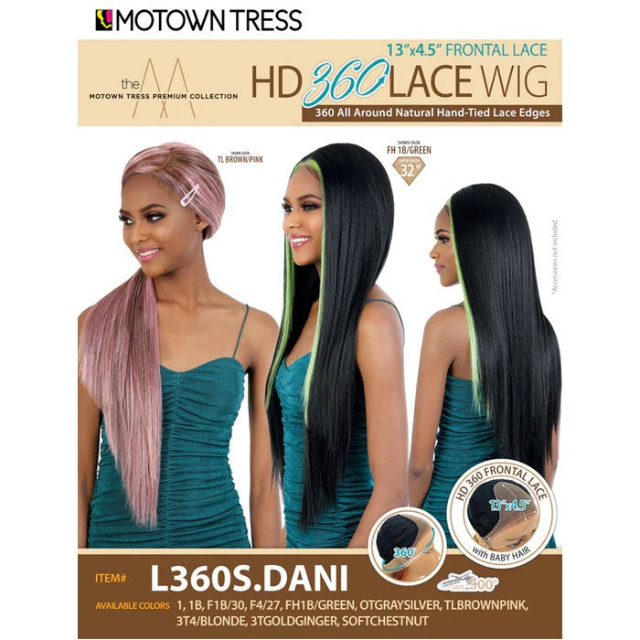 Motown Tress HD 360 Lace 13x4.5 Deep Part Lace Front Wig - L360S.DANI
