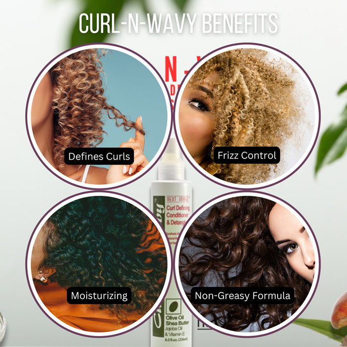 Next Image Curl-n-Wavy Curl Defining Conditioner & Detangler 8 oz