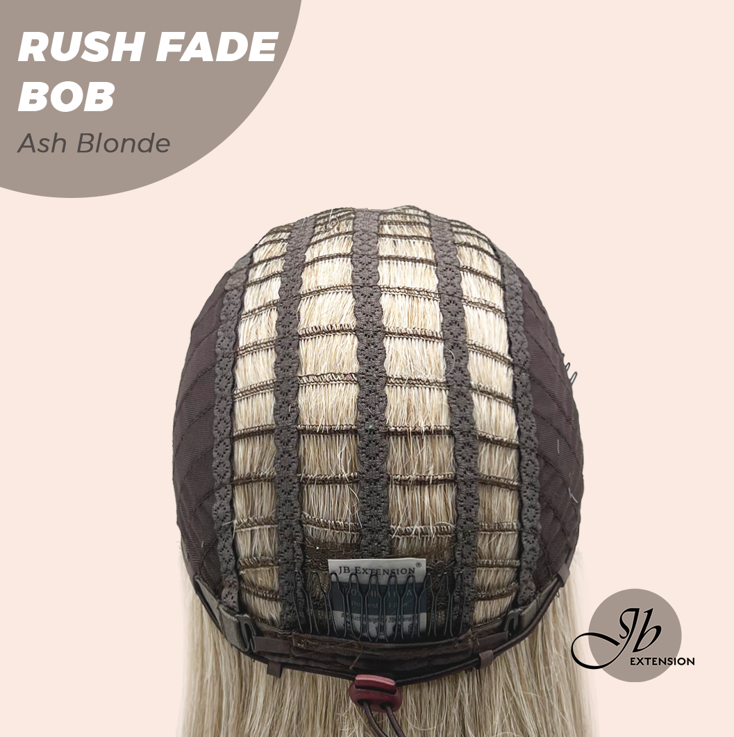 JBEXTENSION 12 Inches Short Hair Ash Blonde Headband Wig RUSH FADE BOB - ASH BLONDE