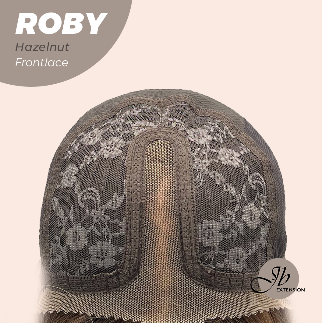 HOT OF SEASON - 22 Inches Hazelnut Blonde Highlight Women Pre-Cut Frontlace Glueless Wig ROBY HAZELNUT