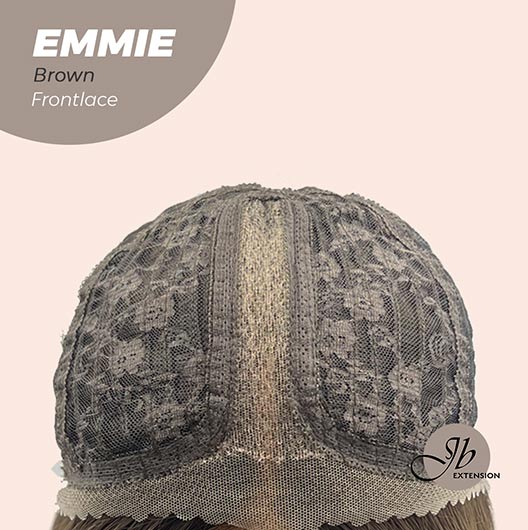 Nichole's Selection - 26 Inches Curly Women Cold Brown Wig Pre-Cut Frontlace Glueless Wig EMMIE BROWN