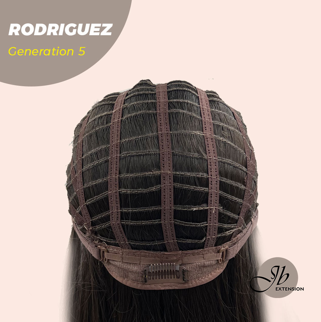 JBEXTENSION GENERATION FIVE 28 Inches Long Straight Midnight Brown( Black/Brown) Wig RODRIGUEZ G5