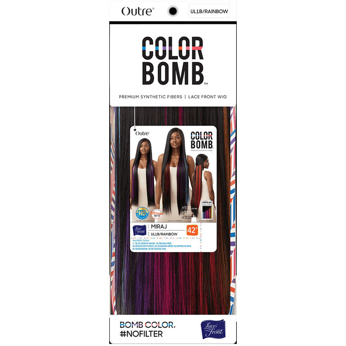 Outre Color Bomb 5" Deep Part HD Lace Front Wig - MIRAJ