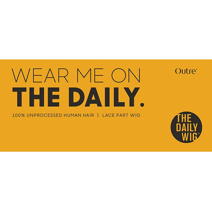 Outre 100% Unprocessed Human Hair Lace Part Daily Wig - STRAIGHT BOB