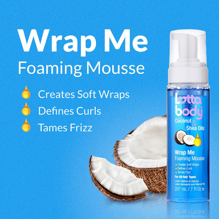 Lottabody Wrap Me Coconut & Shea Oil - FOAMING MOUSSE 7 oz