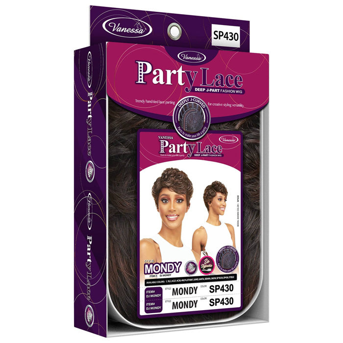 Vanessa Party Lace Deep J Part Fashion Wig - MONDY