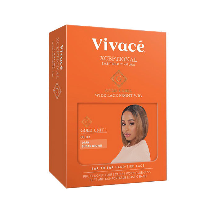 Vivace Xceptional Gold Label Wide Glueless Straight Bob HD Lace Front Wig - GOLD UNIT 1