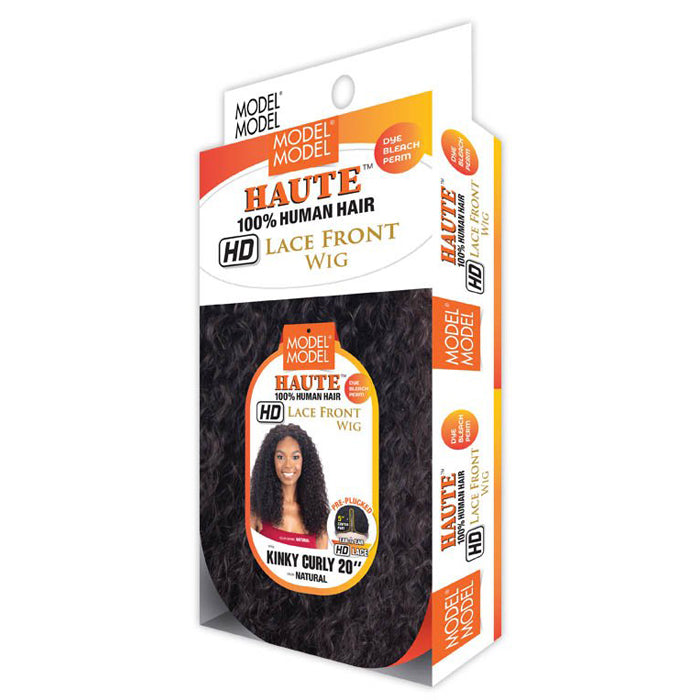 Model Model Haute 100% Human Hair HD Lace Front Wig - KINKY CURLY 20
