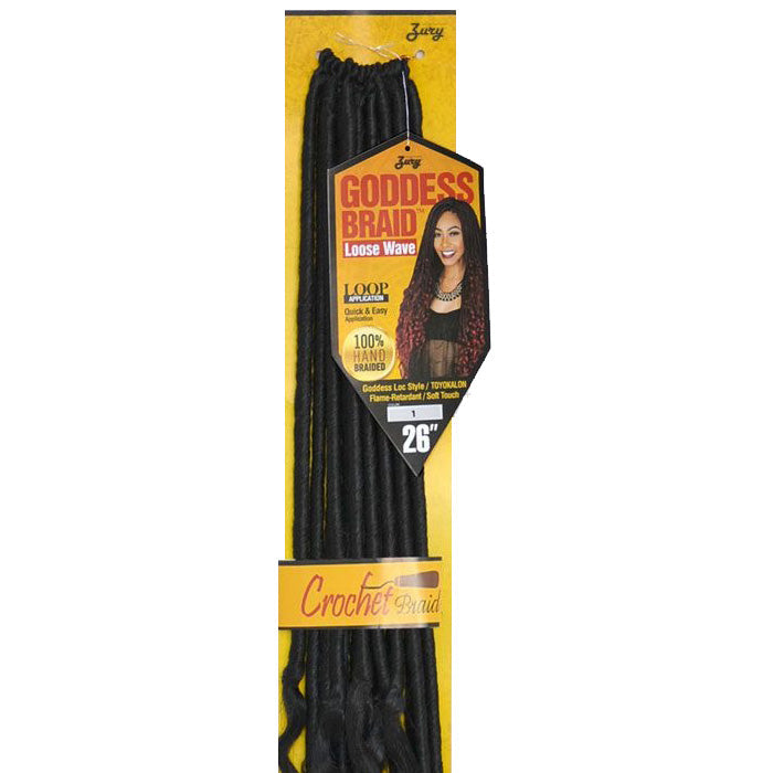 Zury Goddess Braid Loop Crochet LOCS LOOSE WAVE 26 Inch