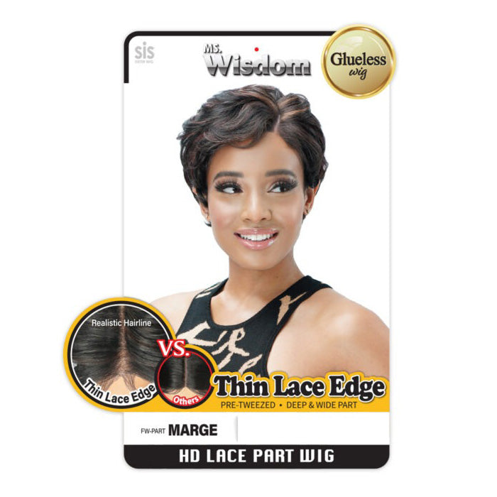 Zury Sis Ms. Wisdom Glueless HD Lace Part Wig - MARGE