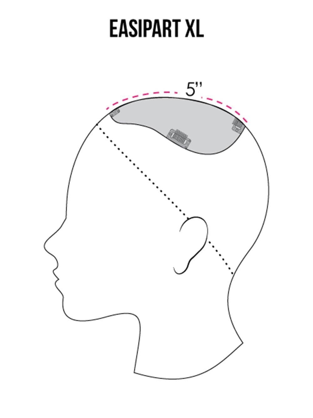 easiPart XL 8" | Remy Human Hair Topper