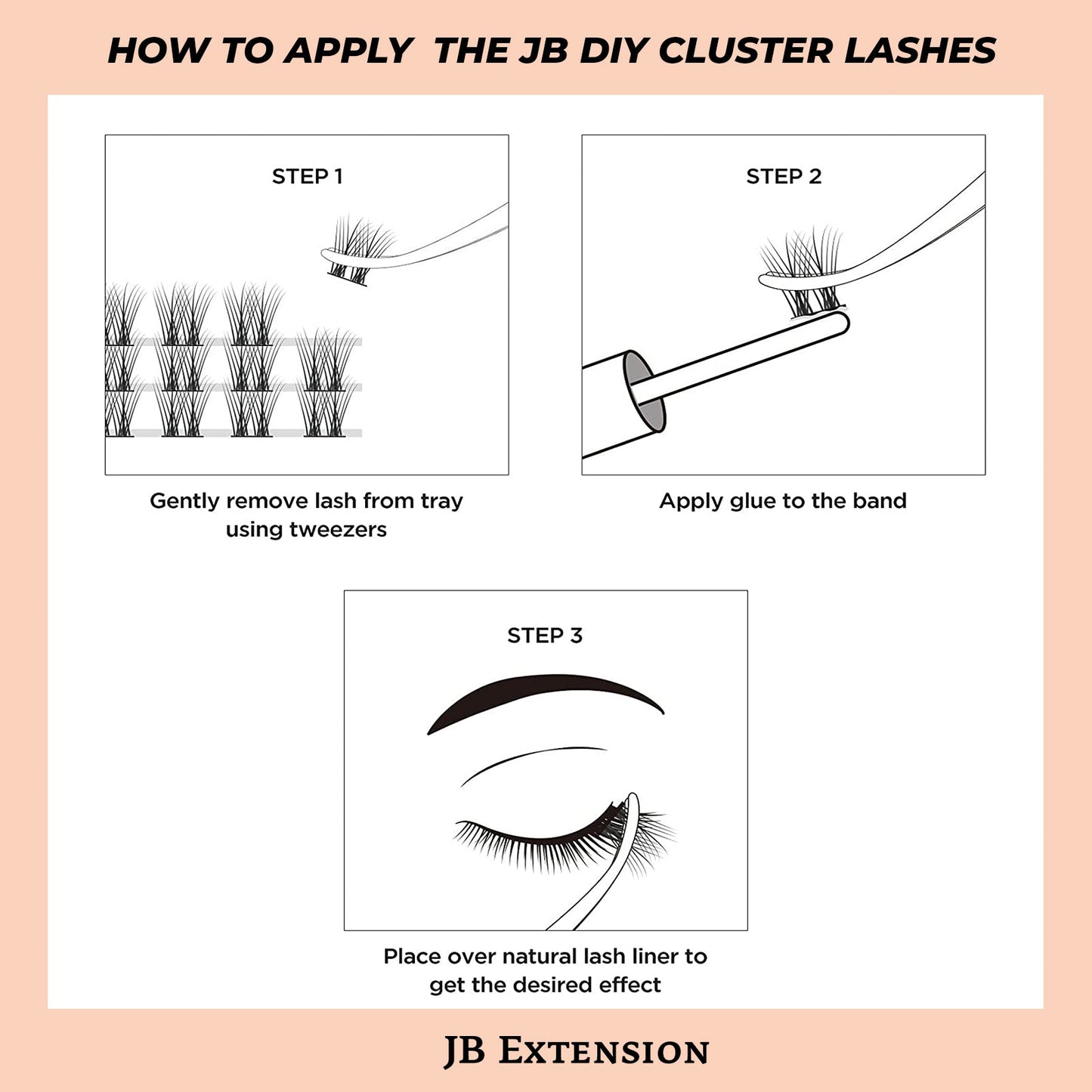 JBextension DIY Cluster Lashes 72 Clusters Lashes NO GLUE Included¡¾Aurora Dance-Lash¡¿