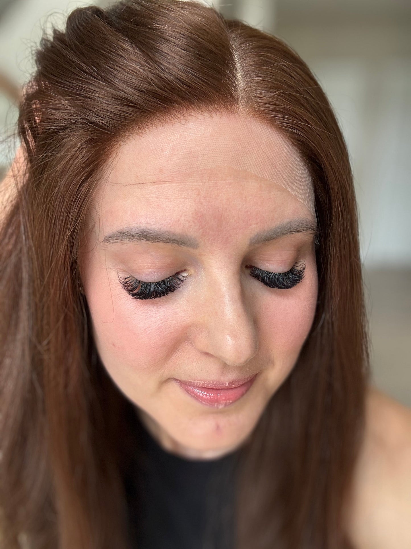 Euro Wig #4: 22" Warm Brown Comfort Cap (M)