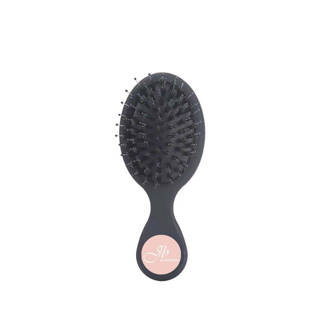JBextension Travel Brush 1 Pcs Wet Brush Detangling Brush, Mini Detangler Brush - Wet & Dry Tangle-Free Hair Brush for Women & Men - No Tangle Soft & Flexible Bristles for Straight, Curly, & Thick Hair