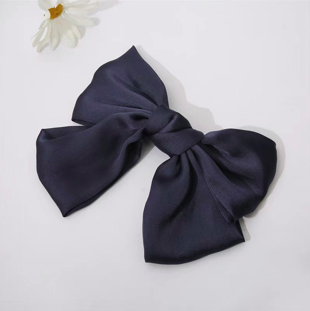 JBextension Silky Satin Hair Bow Clips Big Bowknot Claw Hair Clip French Barrettes Accessories for Women Girls