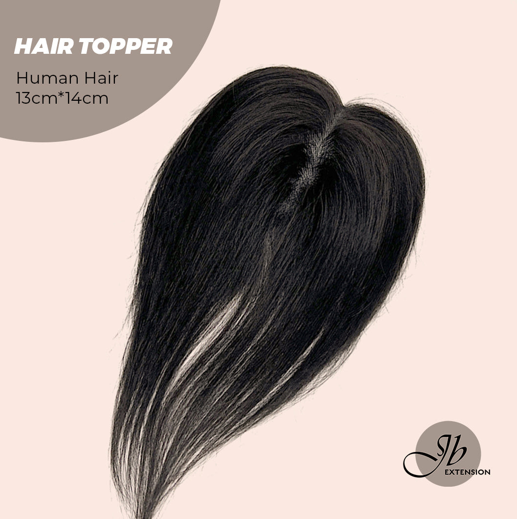 JBEXTENSION 10 Inches Natural Black Brown HUMAN HAIR TOPPER 13*14