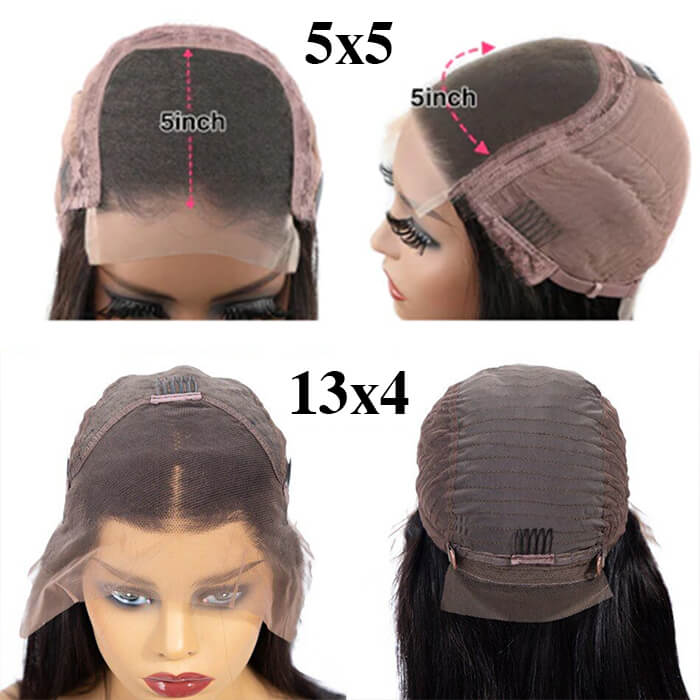 Ombre Blonde T4/27 Straight 13x4 Lace Front Wig Short bob Lace Front Human Hair Wigs